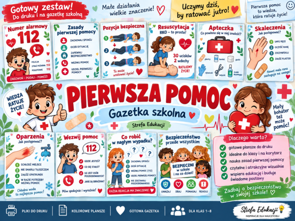 Gazetka szkolna ,,Pierwsza pomoc''