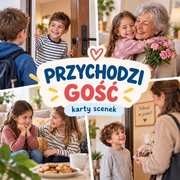 Karty scenek „Przychodzi gość”