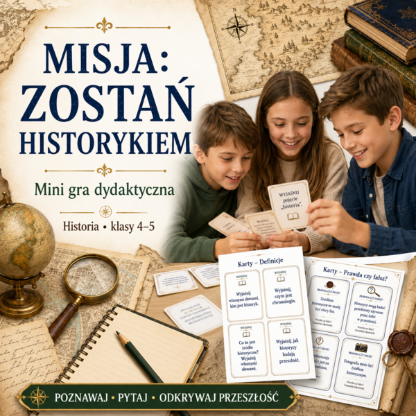 Misja: zostań historykiem – mini gra dydaktyczna