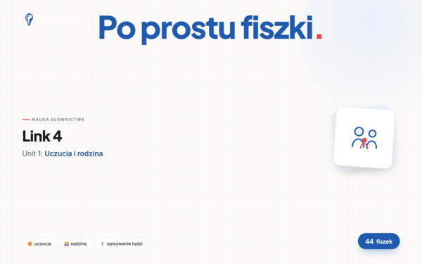 Fiszki do Unit 1 Link 4
