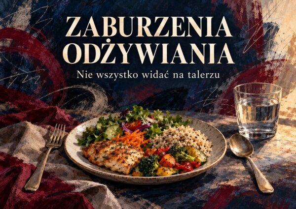 ZABURZENIA ODŻYWIANIA — NIE WSZYSTKO WIDAĆ NA TALERZU Gazetka edukacyjna • 20 plansz A4 w poziomie