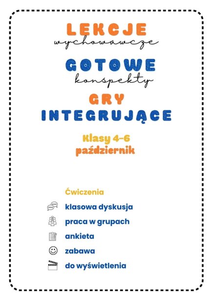 Konspekty  lekcje wychowawcze klasa 4-6