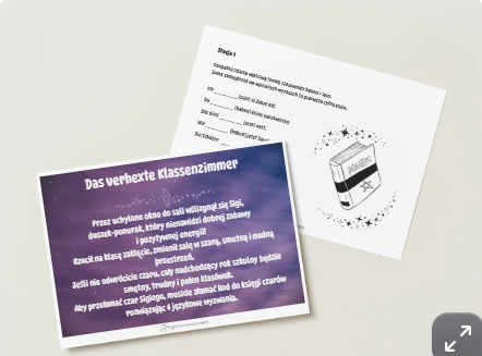 Das Verhexte Klassenzimmer ESCAPE ROOM język niemiecki