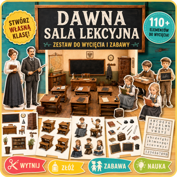 Moja dawna szkoła — wyklejanka