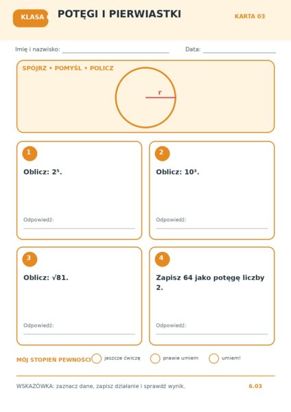 Matematyka – klasa 4 | 12 graficznych kart pracy + klucz odpowiedzi