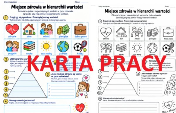 Miejsce zdrowia w hierarchii wartości - edukacja zdrowotna kl. 4