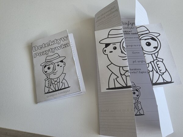 Lapbook +miniksiążeczka Detektyw Pozytywka