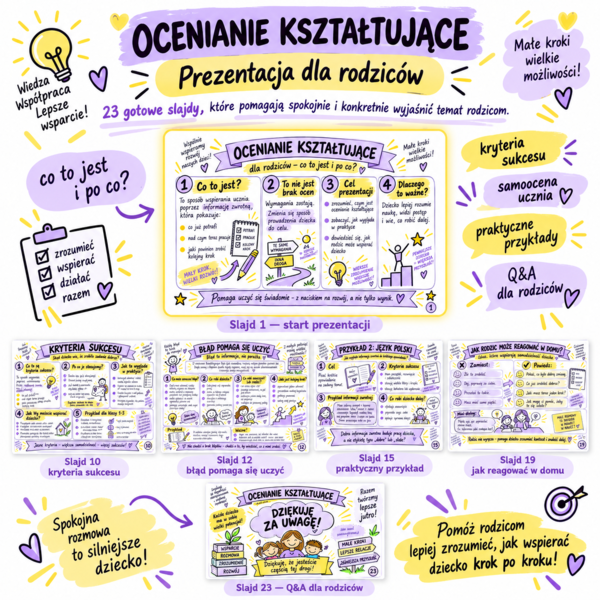 Ocenianie kształtujące – prezentacja dla rodziców
