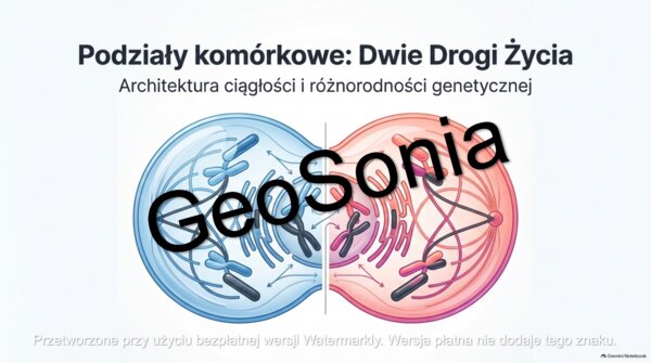 Mitoza i mejoza „Podziały komórkowe: Dwie Drogi Życia – Architektura ciągłości i różnorodności genetycznej” – Prezentacja Multimedialna (Biologia, Klasa 8)
