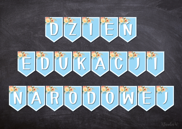 Dzień Edukacji Narodowej - girlanda