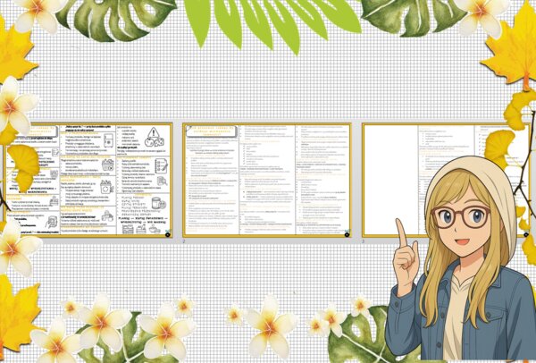 Sketchnotka/notatka - dla ucznia i przypomnienie dla nauczyciela w pdf. Temat "Jak planować zakupy by uniknąć marnowania żywności". Edukacja zdrowotna. Klasa 4.