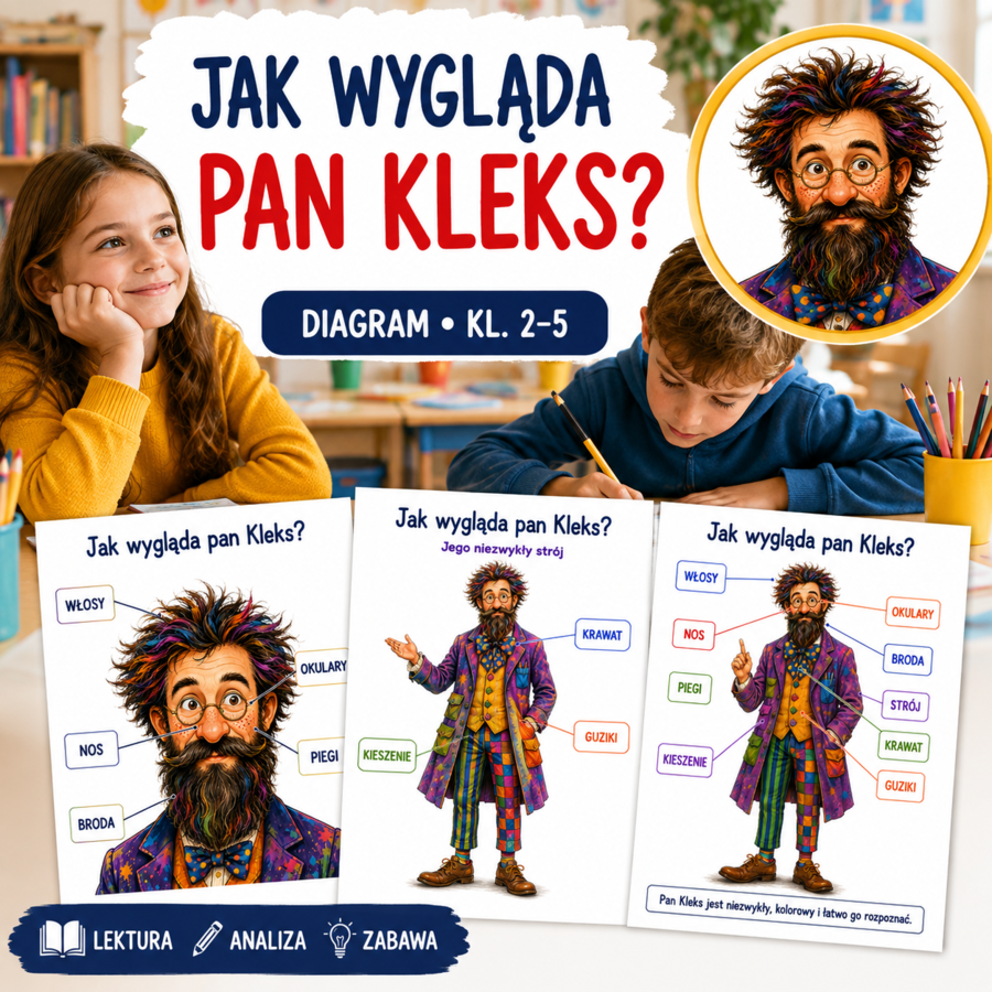 Jak wygląda pan Kleks?