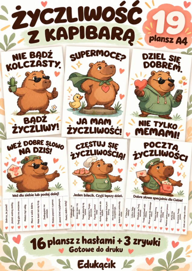 💚 Kapibara nie ocenia - kapibara docenia! 😄