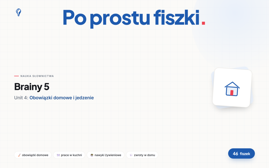Fiszki do Unitu 4 Brainy 5