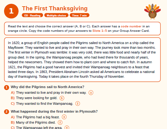Thanksgiving Day Mission- E8 style