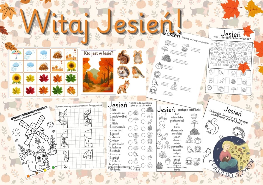 WItaj jesień! Jesienny pakiet dla przedszkola i klas 1–3