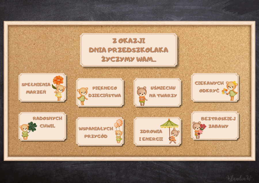DZIEŃ PRZEDSZKOLAKA - GAZETKA Z ŻYCZENIAMI