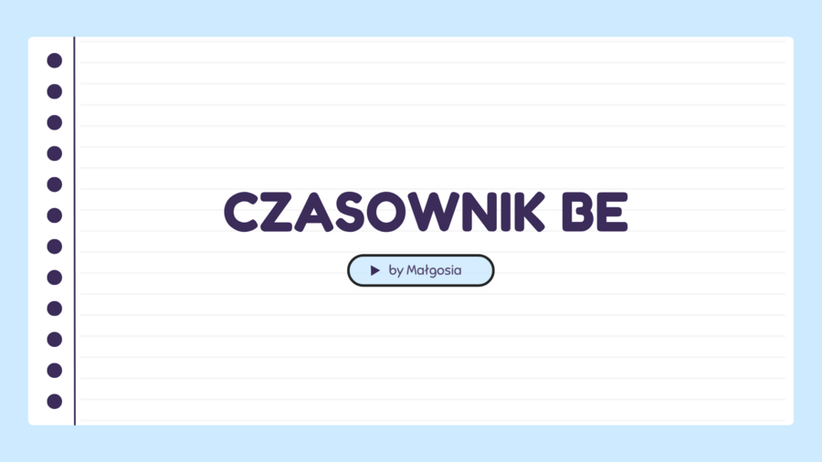 🇬🇧 CZASOWNIK „BE” – angielski od podstaw!