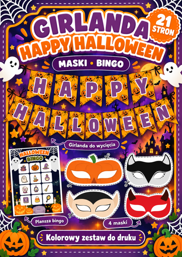 HALLOWEEN-girlanda-maski-bingo