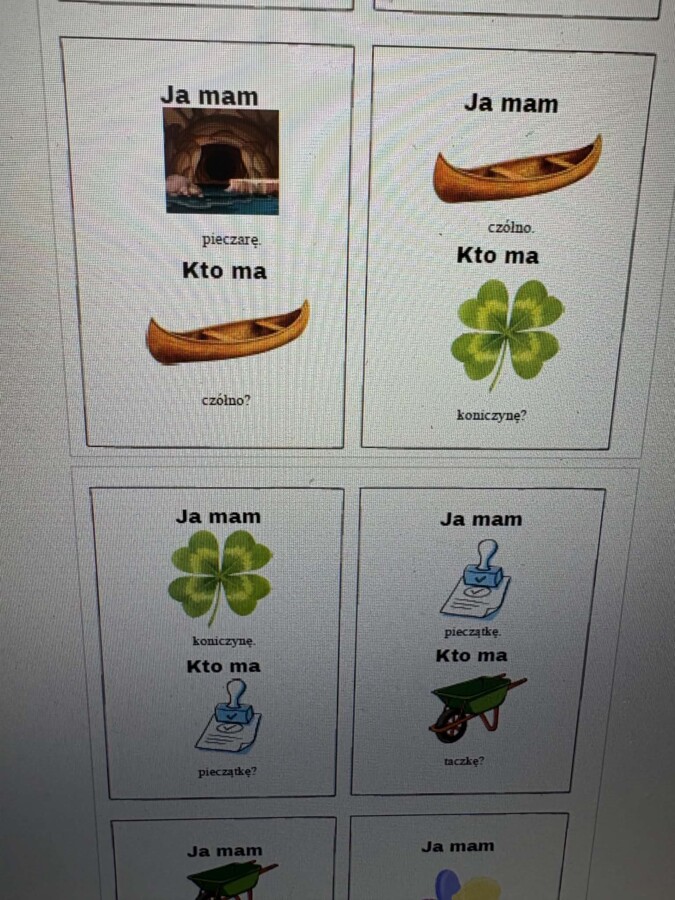 „Ja mam, kto ma?” – utrwalanie głoski „cz”