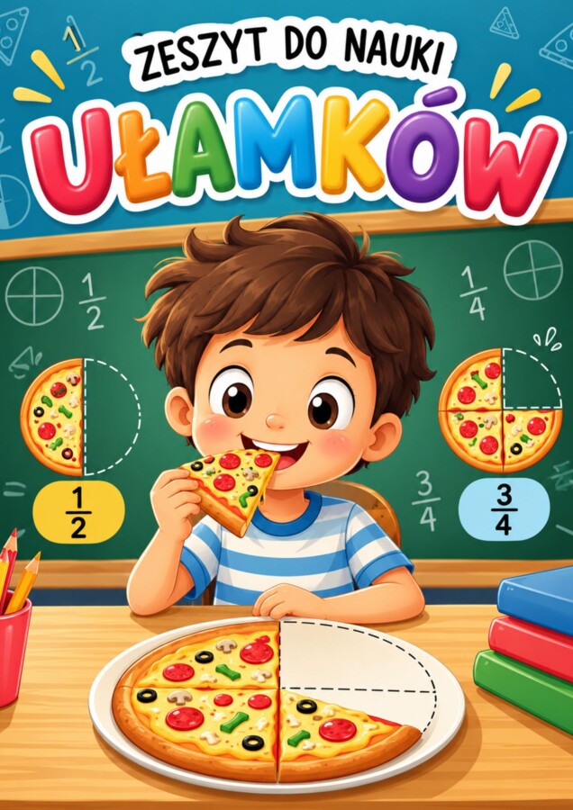 ZESZYT DO NAUKI UŁAMKÓW – NAUKA MATEMATYKI KROK PO KROKU!
