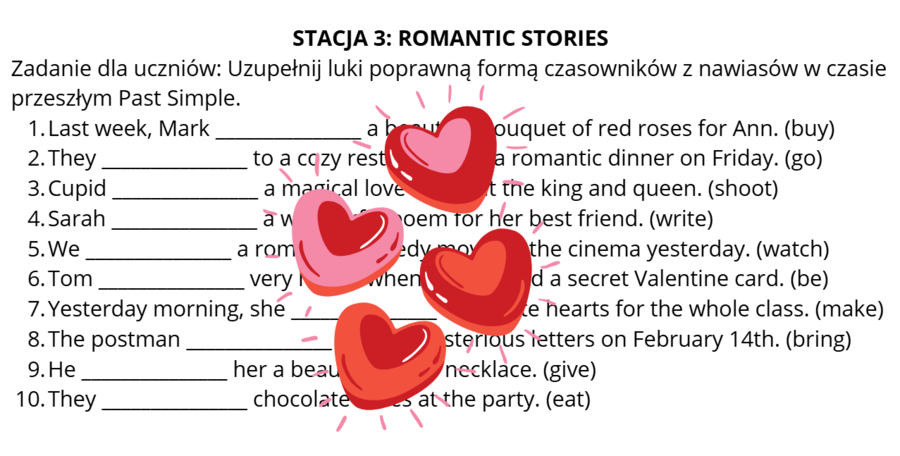 St. Valentine's Day- stacje dydaktyczne