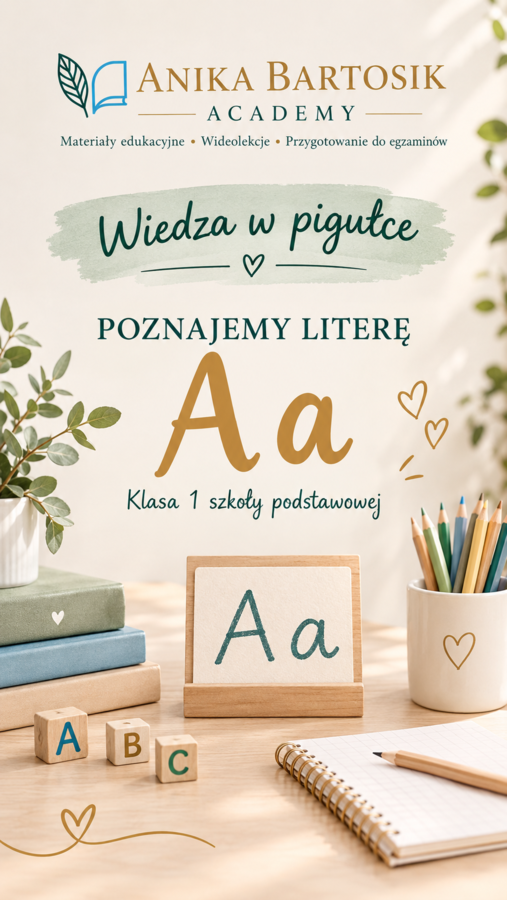 Wiedza w pigułce – Poznajemy literę A | Klasa 1 SP