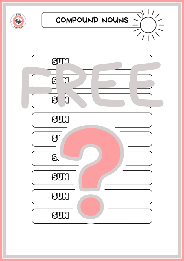 Compound nouns  FREE