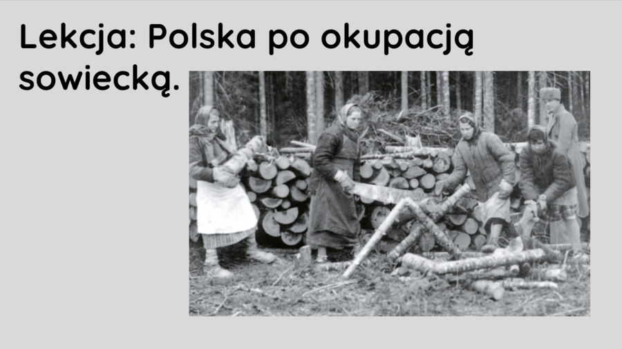 Polska pod okupacją sowiecką - prezentacja klasa 8
