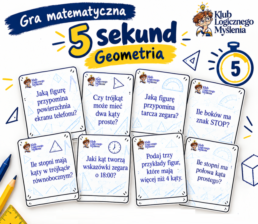 Matematyczne 5 sekund. Klasa 5. Geometria