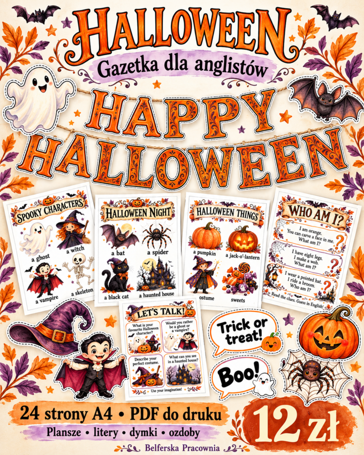 🎃 Halloween w sali języka angielskiego? Zróbmy klimat!