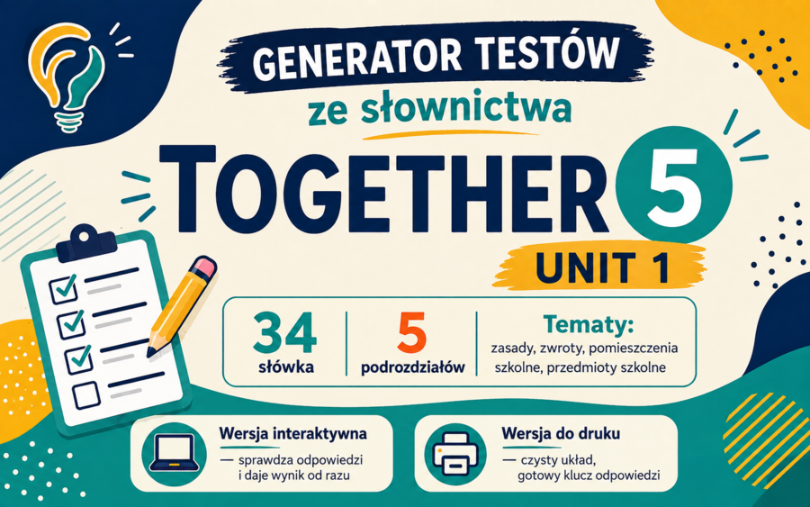 Generator testów Together 5, Unit 1