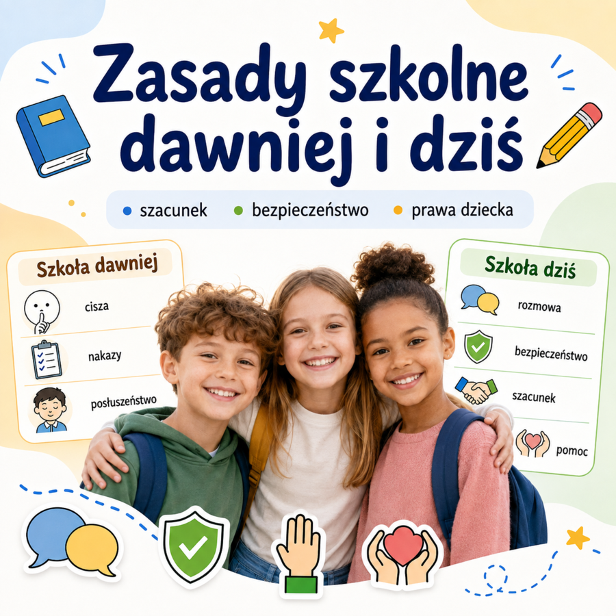 Zasady szkolne dawniej i dziś