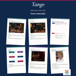 Tango — Sławomir Mrożek | Zeszyt maturzysty: szczegółowe omówienie, 120 zadań i klucz odpowiedzi