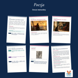 Poezja — zeszyt maturalny: 80 opracowań, 502 ćwiczenia, tematy i projekty oraz klucz odpowiedzi