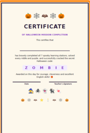 Halloween- Stacje dydaktyczne dla klas 4-6