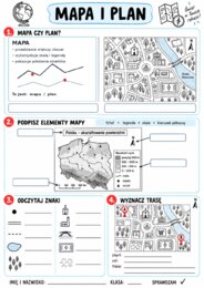 Geografia – 15 graficznych kart pracy dla klasy 5 z kluczem odpowiedzi