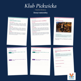 Klub Pickwicka — Charles Dickens | Zeszyt maturalny: szczegółowe omówienie, 66 zadań i tematów oraz klucz odpowiedzi