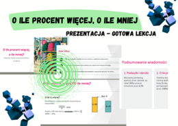 O ile procent więcej, o ile mniej - prezentacja multimedialna.