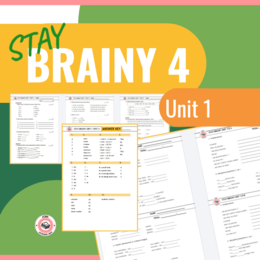 Stay Brainy 4 Unit 1 - test A/B i kartkówki dla klasy 4