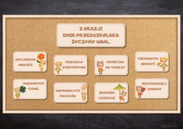 DZIEŃ PRZEDSZKOLAKA - GAZETKA Z ŻYCZENIAMI