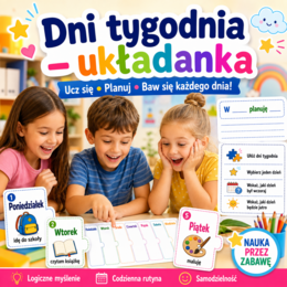 Dni tygodnia – układanka