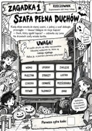 "Halloweenowa pułapka. Klątwa trzech części mowy" - escape room dla klas 4-6.