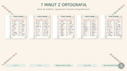 7 minut z ortografią - krótkie testy