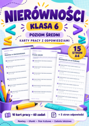 NIERÓWNOŚCI-ŚREDNIE-klasa 6