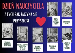 Gazetka na Dzień Nauczyciela Z TYCH RĄK ZACZYNA SIĘ  PRZYSZŁOŚĆ