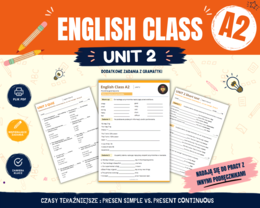 English Class A2  Unit 2 – Stopniowanie przymiotników, as...as, too i enough | Ćwiczenia i testy