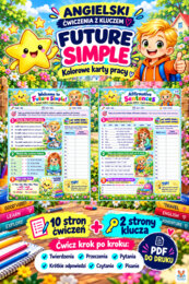 Future Simple - 10-stronicowy workbook dla uczniów szkoły podstawowej