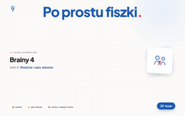Fiszki do Unitu 4 Brainy 4, klasa 4
