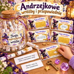 ANDRZEJKOWE WRÓŻBY I PRZEPOWIEDNIE - losy i zdrapki, wróżby do ciasteczek